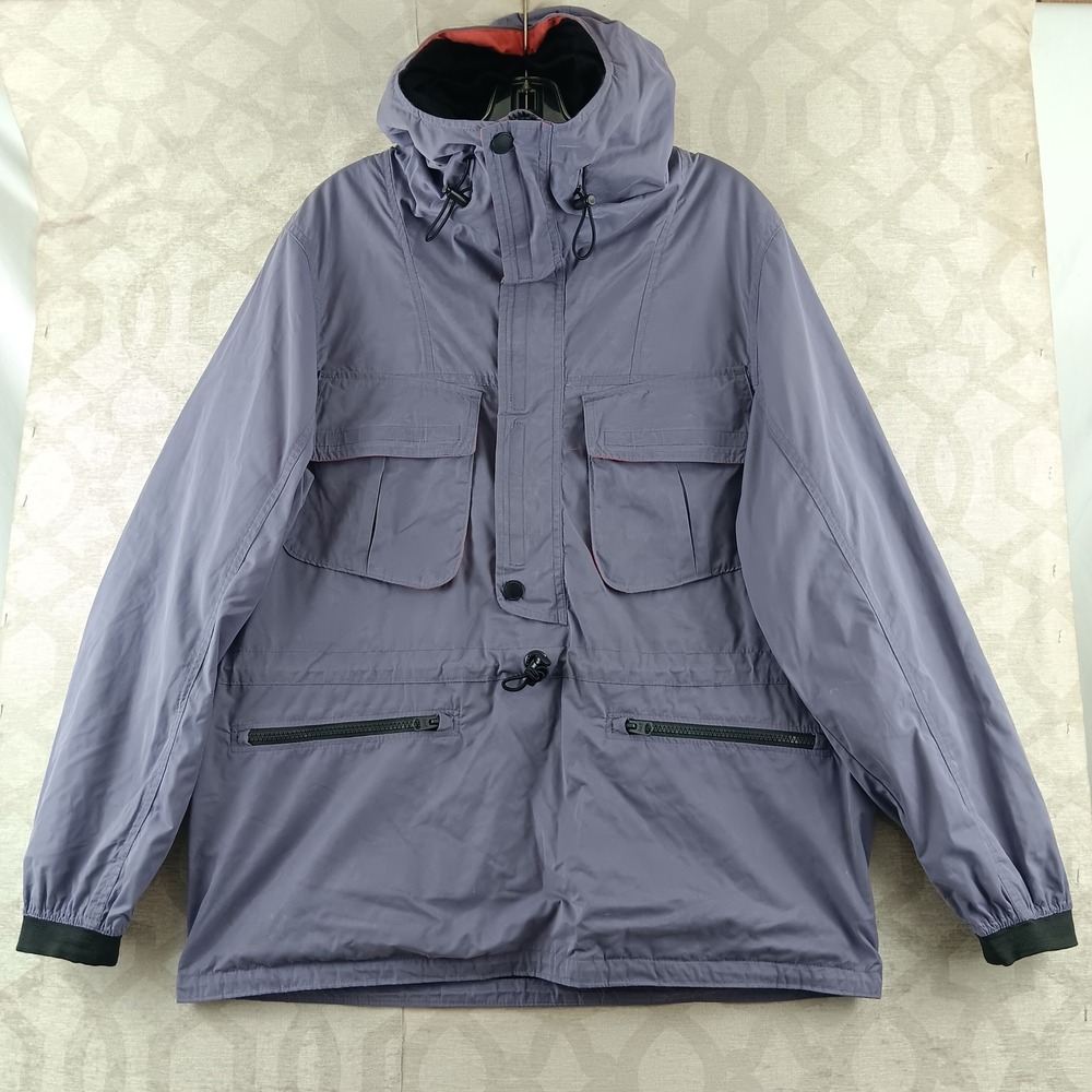 Abercrombie & Fitch XS Anorak Jacket Purple Windproof Water Resistant Pullover